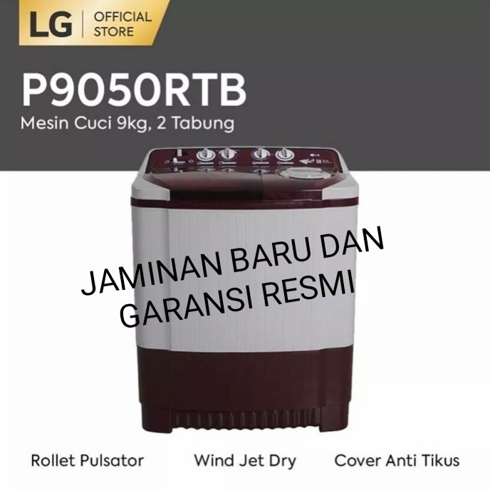 Mesin Cuci Lg 9Kg.Lg Mesin Cuci 9Kg Twin Tub Baru Bergaransi Resmi