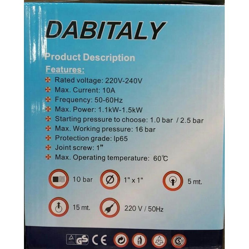 Automatic Pressure Control Dabitaly - Otomatis Pompa Air Setara York