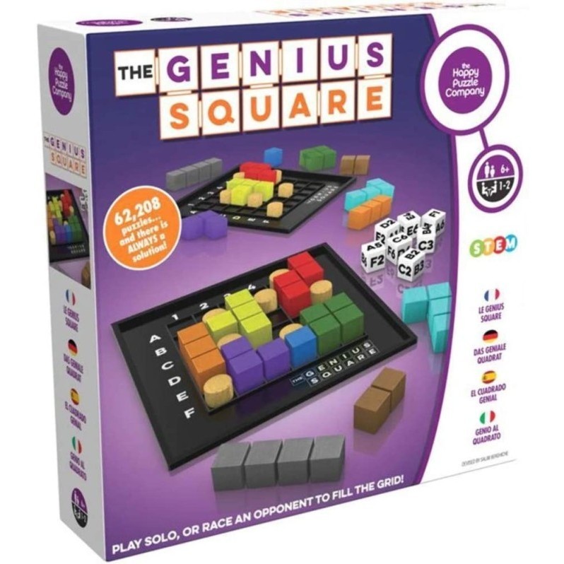 

The Genius Square - Kids Brain Train - Mainan Anak - Board Game