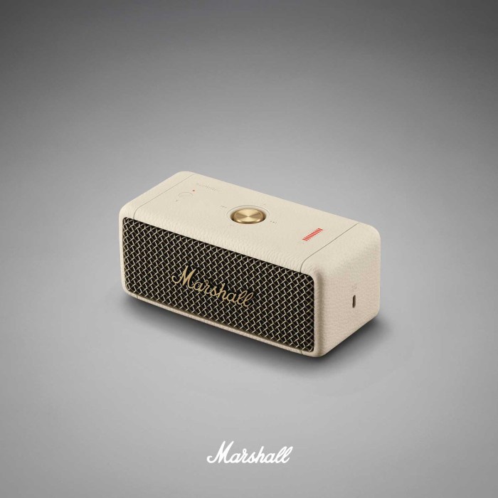 Marshall Emberton II Speaker Bluetooth Portable Hitam dan Brass