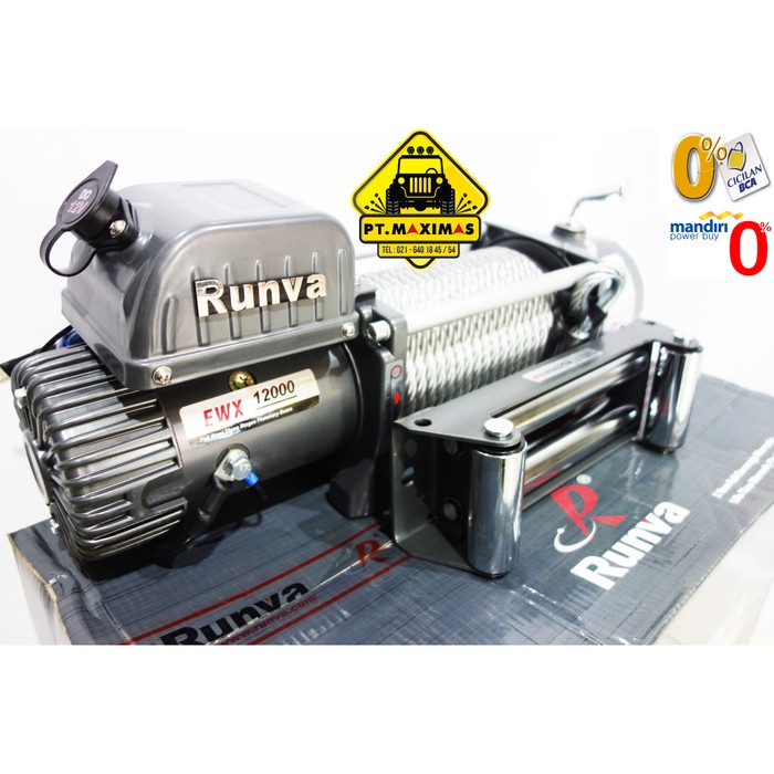 Runva Electric Winch Ewx-12000 / 12.0X Kapasitas 5,4 Ton