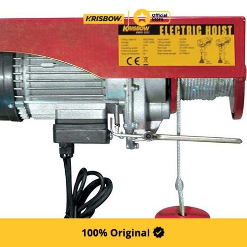 Krisbow Alat Derek Elektrik Hoist Reel Double Hook 600 Kg