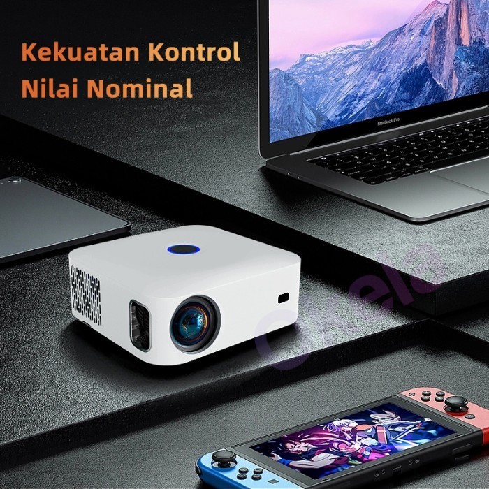 Android Proyektor M96 T9 Android 9 4K With Wifi Bluetooth Home Theater