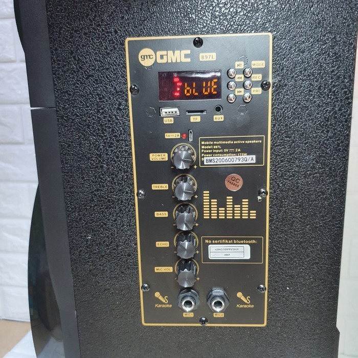 Gmc 897L Speaker Portable Bluetooth Karaoke Extra Power Garansi Resmi Termurah Terlaris Promo