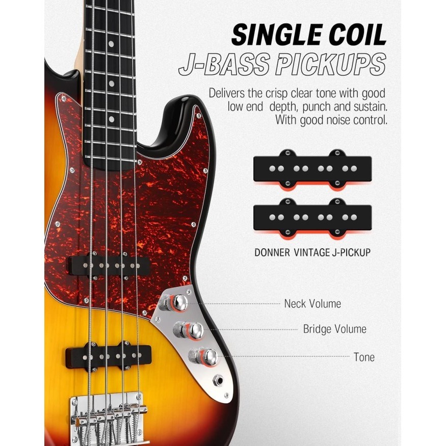 Donner Djb - 510D Gitar Bass Elektrik