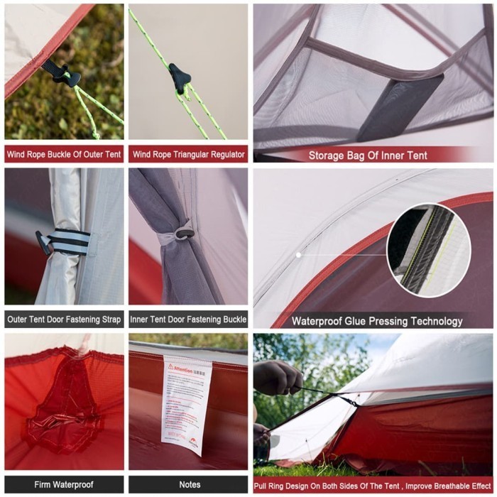 Tenda Naturehike Tent Cloud Up 2 2018 Nh17T001-T 210T