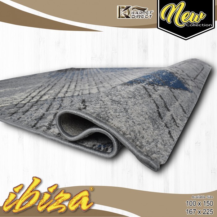[Karpet Direct] Ibiza Karpet (Biru) 167X225 Cm - Kode 45-4591