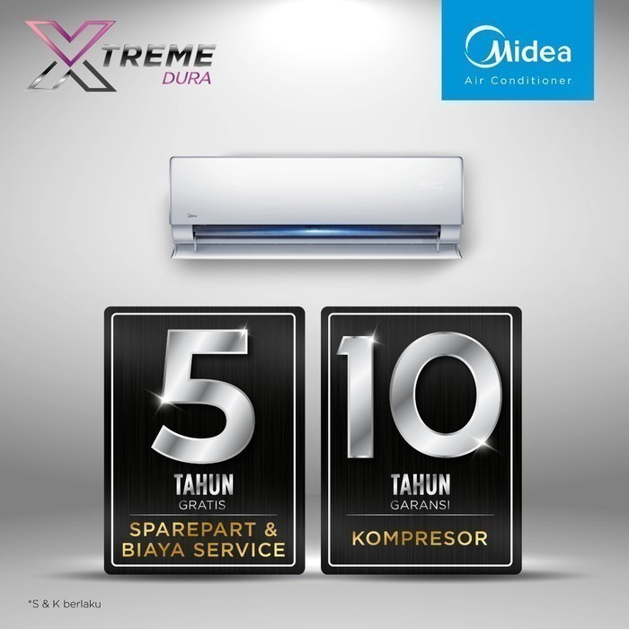 Midea Ac Split Msaf05Crn / Msaf-05Crn 1/2 Pk Standard Termurah Terlaris Promo