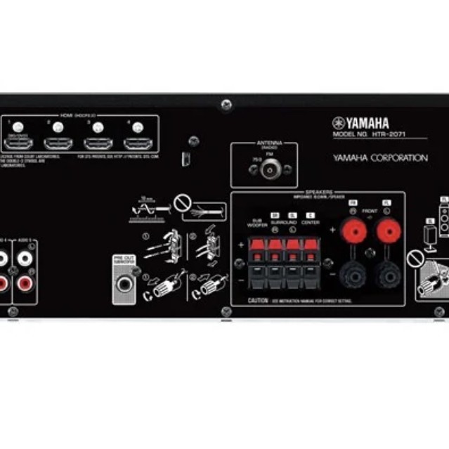Yamaha Htr2071 Htr 2071 Home Theater Amplifier Sln Denon Marantz Onkyo