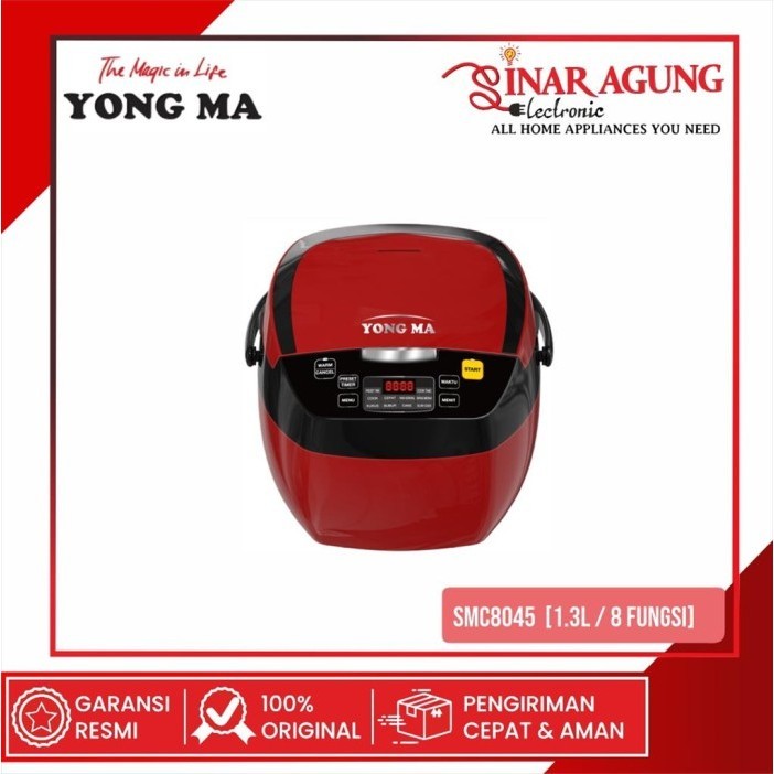 Yong Ma Magic Com Rice Cooker Smc8045 / Smc 8045 [1.3L / 8 Fungsi]