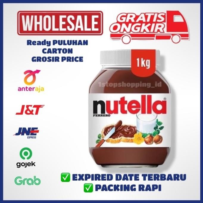 

$$$$] Nutella Spread 1kg / 1000gr - Selai Coklat Hazelnut