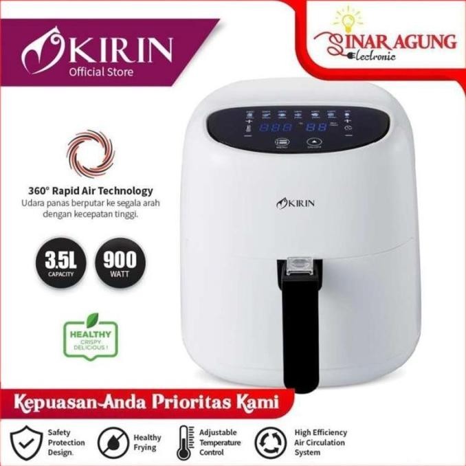 Kirin Digital Air Fryer 3.5 L 900W Kaf935D Kaf-935D Kaf 935D - Resmi Kenziemalfoy