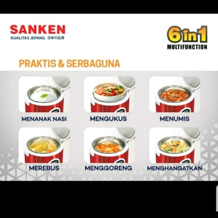 Magic Com Sanken Stainless Sj1999M / Rice Cooker Sanken Sj 1999 Sj1999