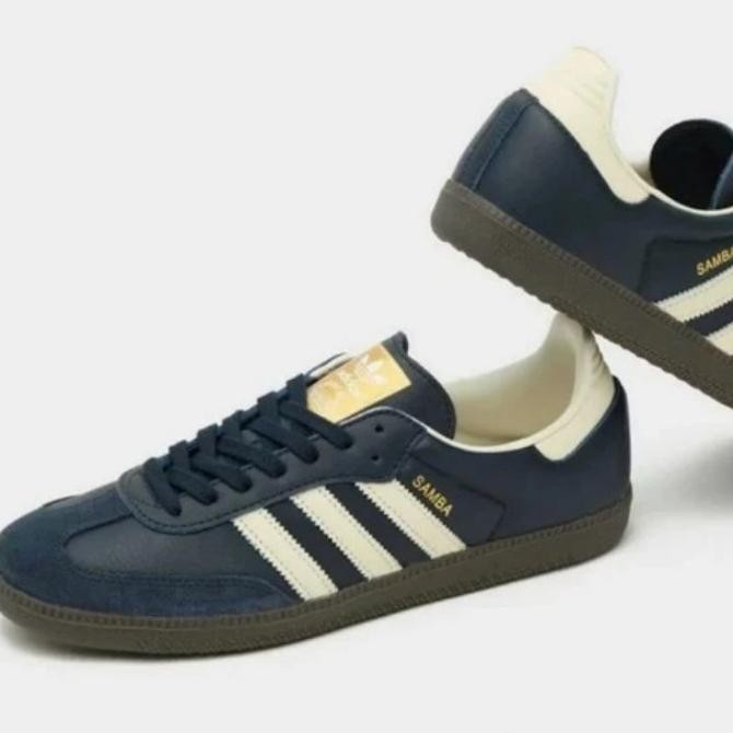 Sepatu Adidas Samba Navy White Original Vietnam Bnib  Barangbaru88