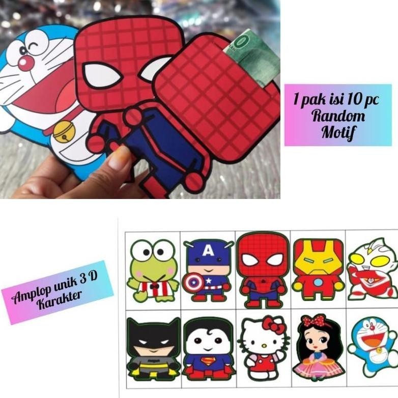 

Cod Amplop Lebaran Idul Fitri Unik 3D Motif Isi 10 Motif Random Stock Terbatas