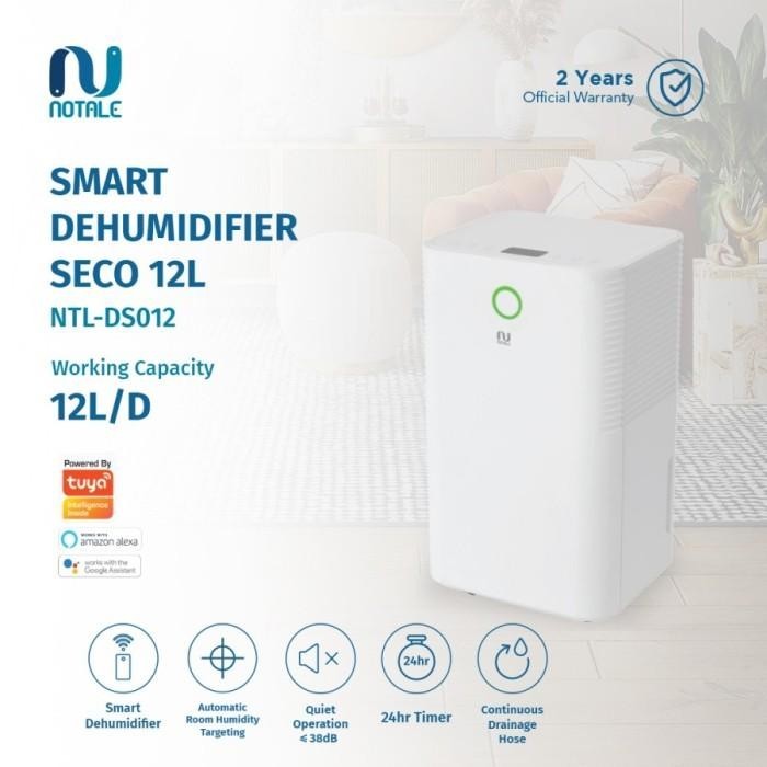 NOTALE - Seco Smart Dehumidifier Serap Kelembapan With Wifi 12L/hari