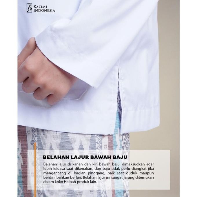 Baju Muslim Baju Koko Habaib Haibah Kazimi Hijau Sage