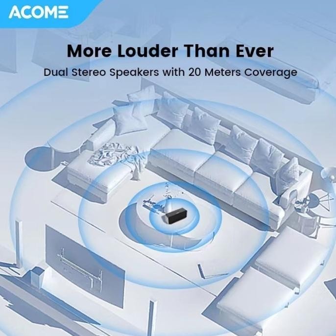 Speaker Bluetooth ACOME A16 Super Bass 10W High Power Garansi 1 Tahun