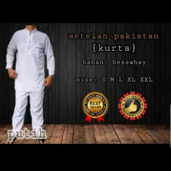 Baju Gamis Pakistan/Gamis Pria/Baju Koko Plus Celana