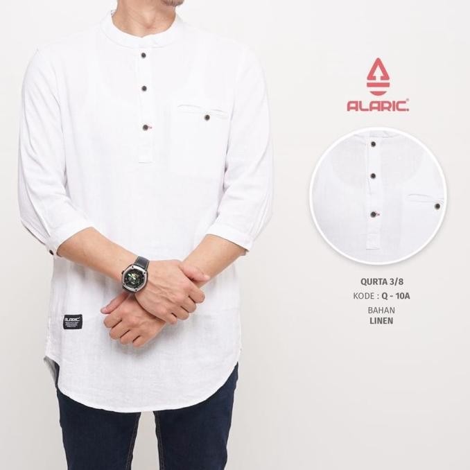 Baju Muslim Kemko Koko Pria Kurta Lengan 3/4 Alaric