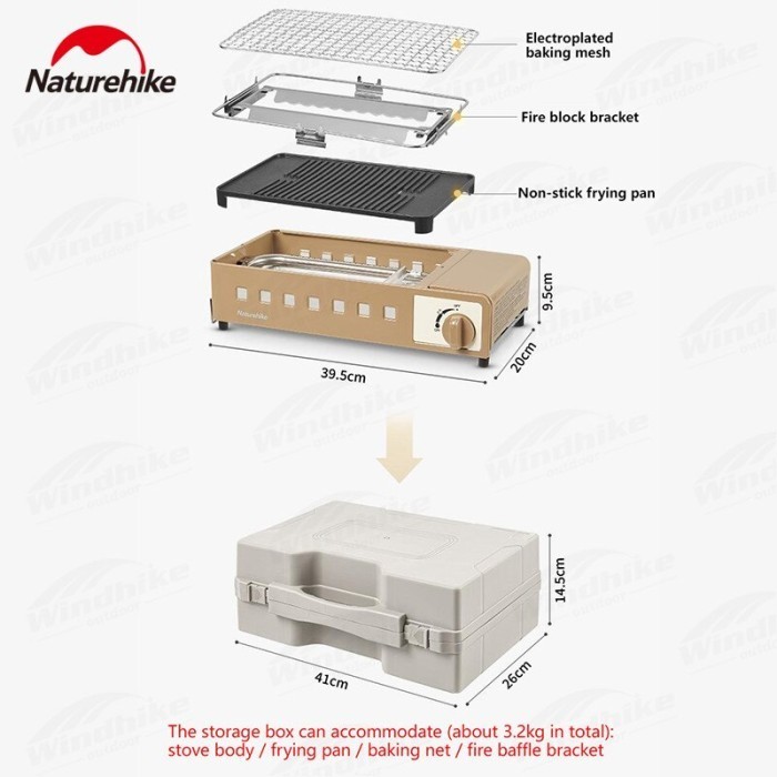 Kompor Grill Serbaguna Naturehike Cnh22Cj007 Multifunctional Gas