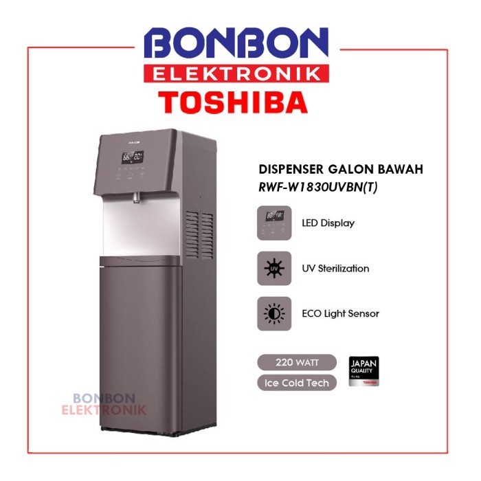 Toshiba Dispenser Galon Bawah Rwf-W1830Uvbn / Rwfw1830Uvbn