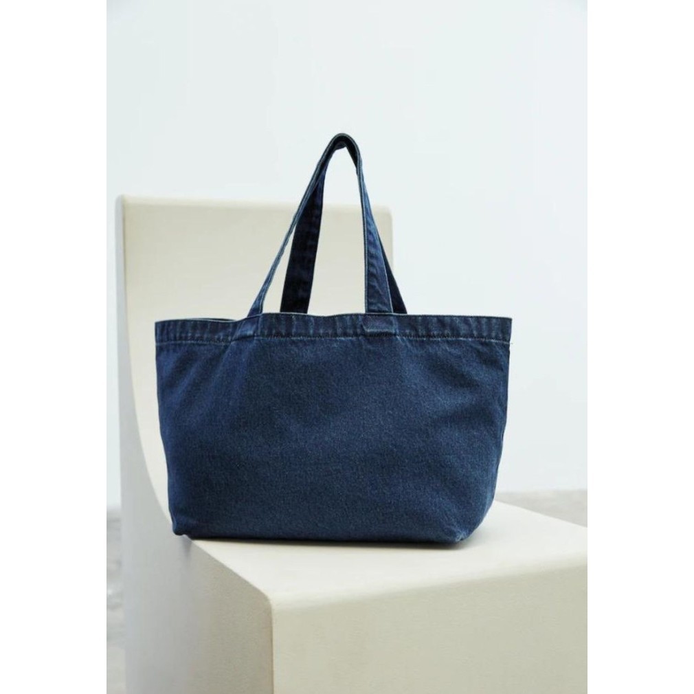 Gentle Woman Denim Tote Bag Navy