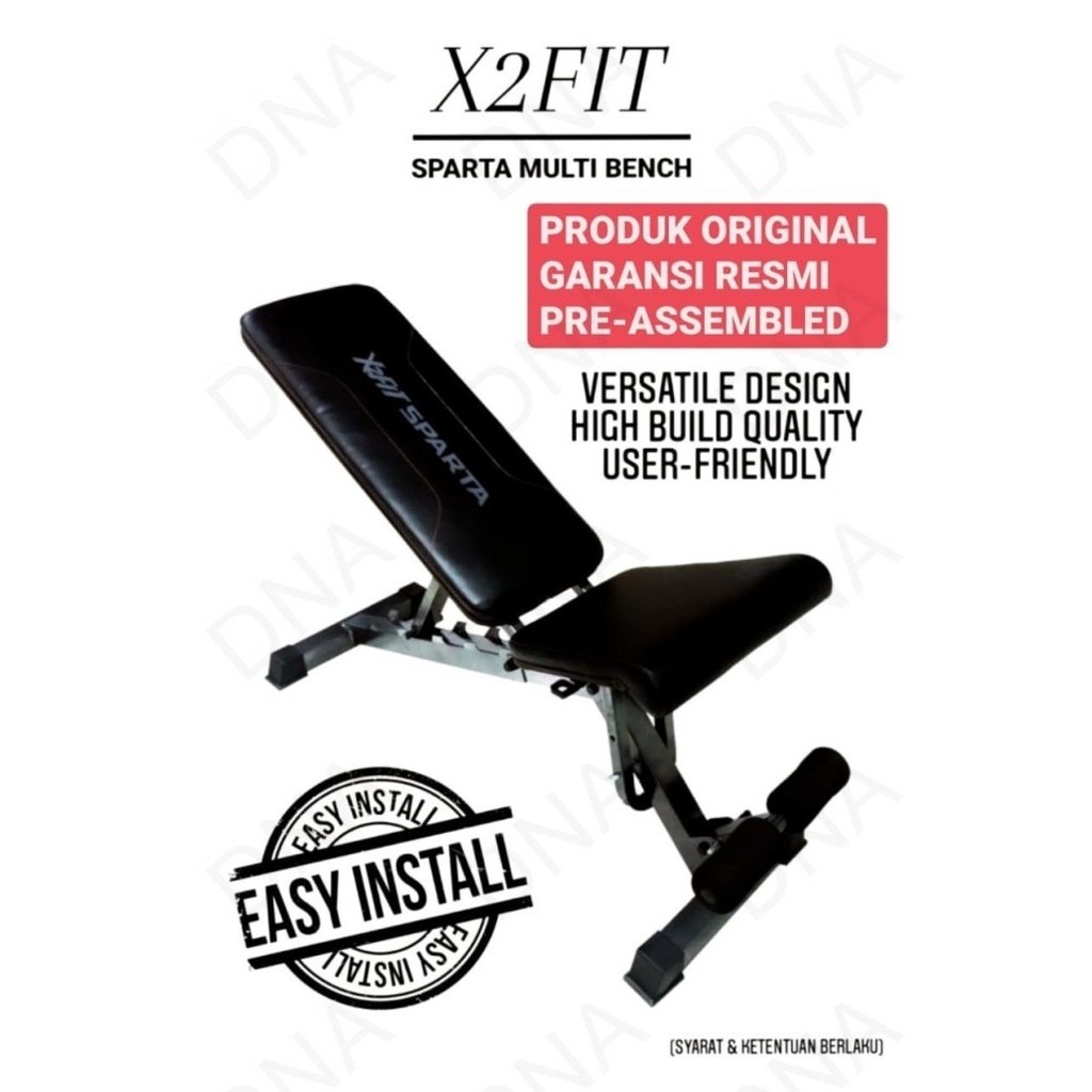 X2Fit Sparta Multi Bench / Bangku Gym & Fitness X2Fit - Original