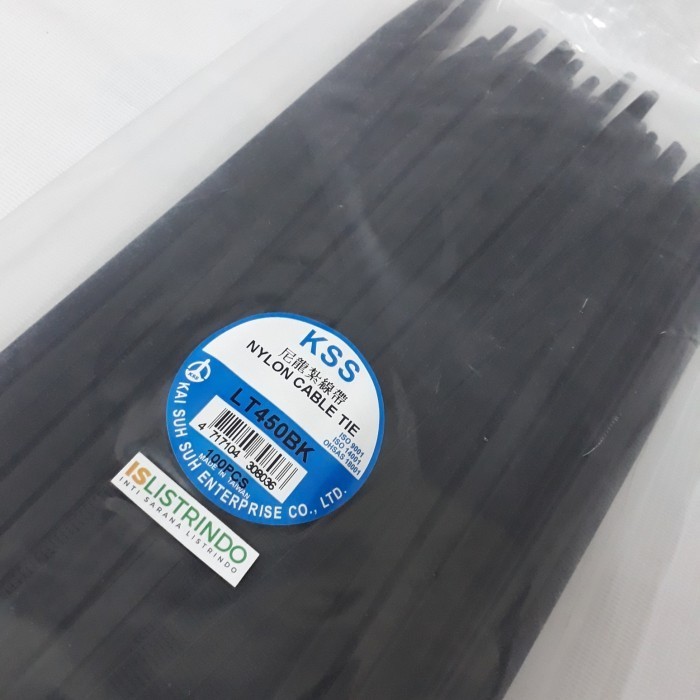 

KABEL TIS KABEL TIES CABLE TIE PENGIKAT KABEL KSS LT - 450 BK