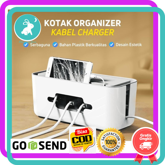 

KOTAK ORGANIZER KABEL CHARGER WIRE CABLE MANAGEMENT BOX MURAH
