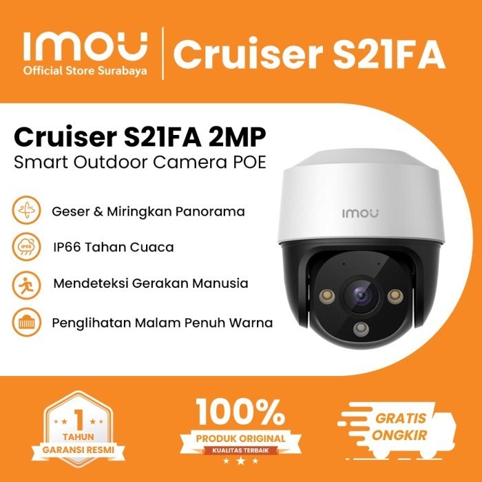 Kamera CCTV Imou IPC-S21FA 2MP Pan Tilt PoE IP Camera Outdoor