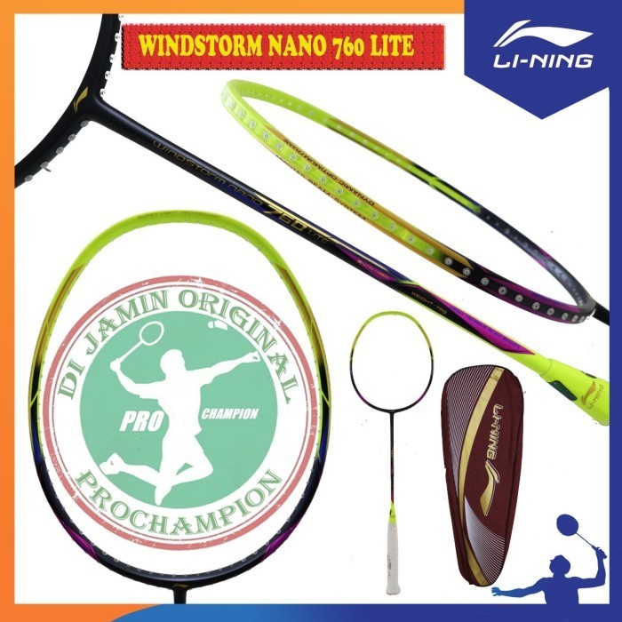 Lining Windstorm Nano 760 770 780 790 Lite Raket Badminton Original