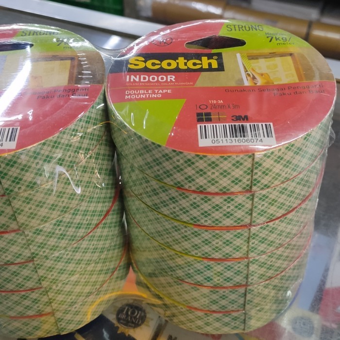 

DOUBLE TAPE 3M SCOTCH MOUNTING INDOOR 24MM 3M SERBAGUNA DI RUANGAN