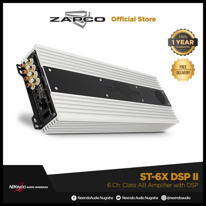 Zapco St 6X Dsp 2021 6 Ch. Class Ab Amplifier With Dsp Nexindoofficial