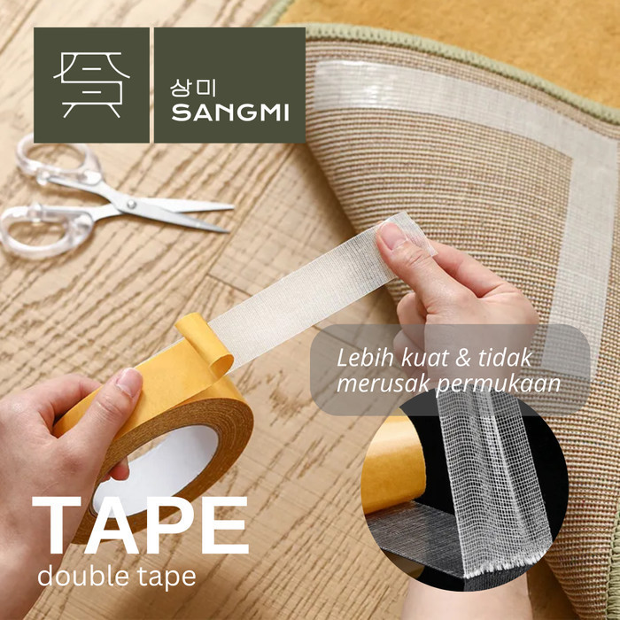 

BRG BARU SANGMI Double Tape Fiber Super Kuat Isolasi Dua Sisi Double Sided Tape