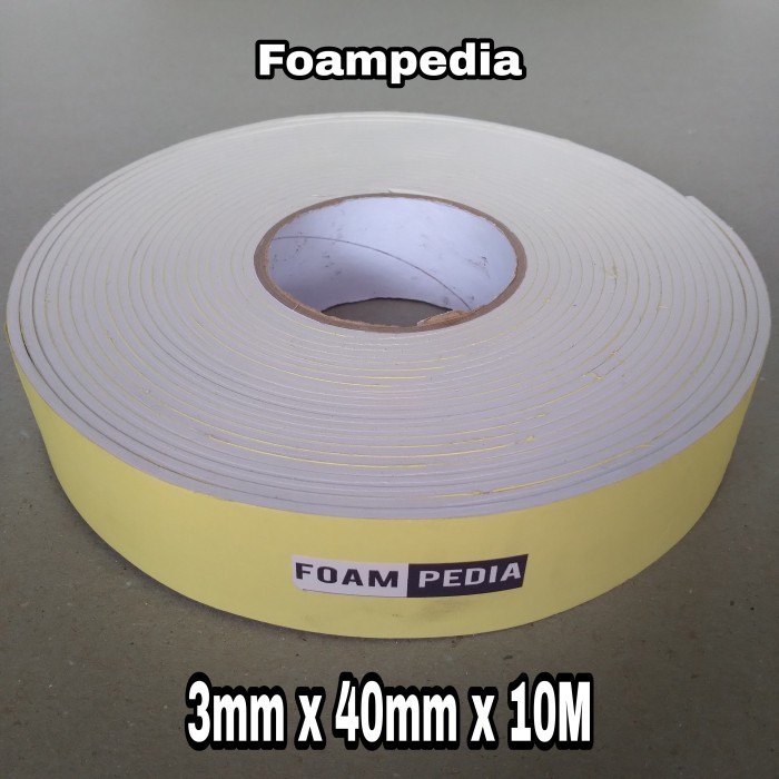 

PROMO Single Foam Tape Putih 3 mm x 40 mm x 10 M