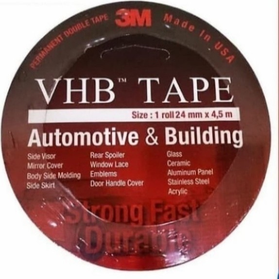 

TERMURAH VHB 24mm x 4,5 meter Double Tape 3M - Lem 3M - Lem Bolak Balik 3M