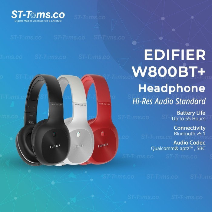 Edifier W800Bt Plus / W 800Bt+ Wireless Headphones Qualcomm Aptx