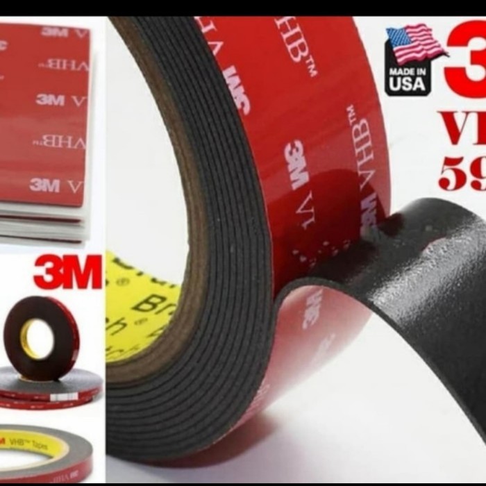 

HARGA DISKON Double tape 3 M 5952 htam/black 12mm x 4,5mtr