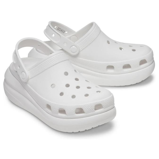 Crocs / Crocs Crush Clog / Crocs Wedges / Crocs Wanita Hak Tinggi - Hitam , W6