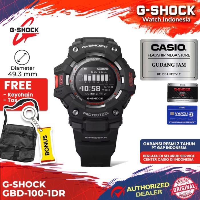 G-Shock Gshock Gbd-100-1Dr Gbd-100-1D Gbd-100 Gbd100 Gbd 100