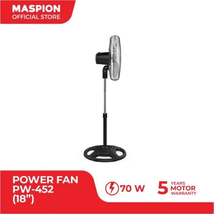 Stand Power Fan Maspion Pw452 / Kipas Angin Maspion Pw 452