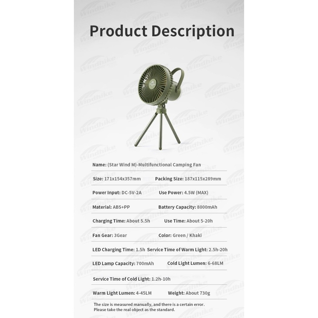 Kipas Angin Naturehike Nh22Zm001