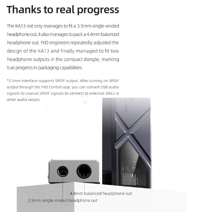 Fiio Ka13 / Ka 13 2X Cs43131 Desktop-Class Portable Headphone Dac Amp