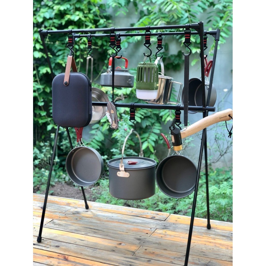 Hanging Rack Naturehike Nh20Pj102 Rak Gantung Cooking Set Camping