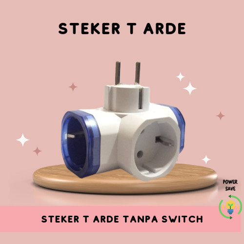 STEKER T ARDE TANPA SWITCH/STEKER SERBAGUNA/COLOKAN T/3 LUBANG/STEKER MULTI