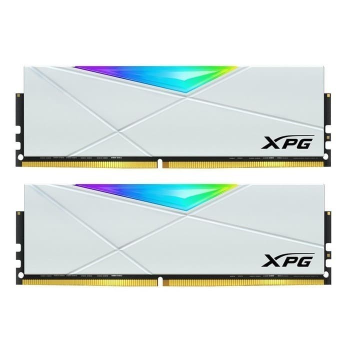 Adata Xpg Spectrix D50 Ddr4 32Gb (2X16Gb) Rgb 3600Mhz - White / Putih