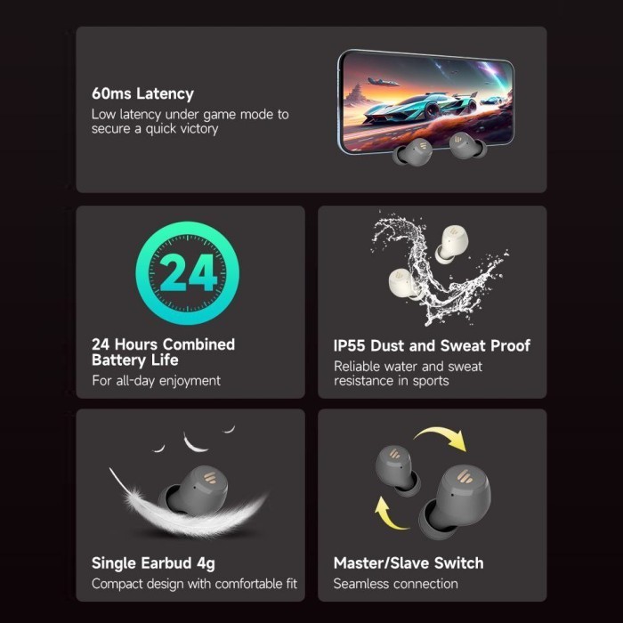 Edifier X3 Lite True Wireless Stereo Earbuds