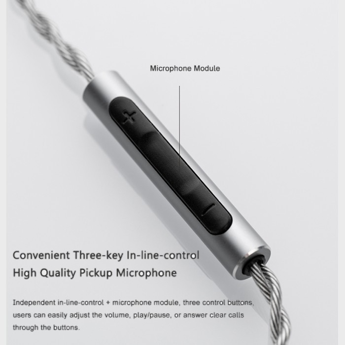 Moondrop Freedsp / Free Dsp Hi-Fi Iem Earphones Upgrade Cable W/ Mic