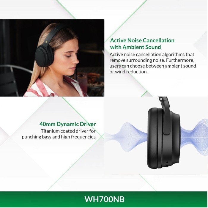 Edifier Wh700Nb Wireless Stereo Anc Over-Ear Headphone